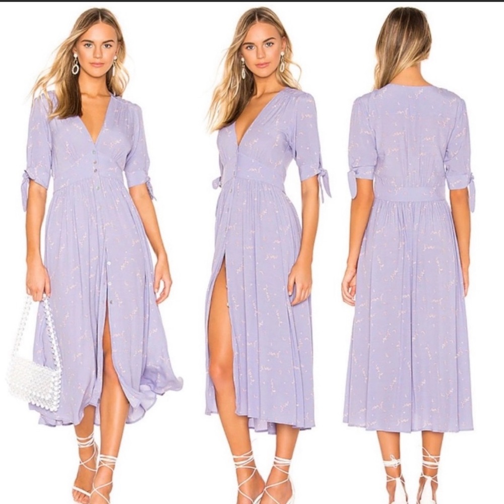 Auguste The Label Floral Lavender Clementine Dress